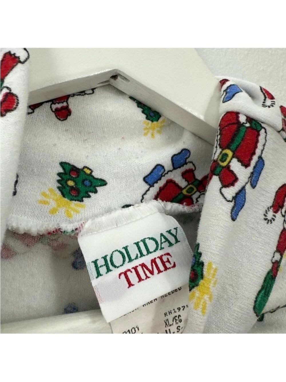 Vintage Holiday Time Women’s Santa Klaus Turtleneck Long Sleeve Size XL - Picture 3 of 4